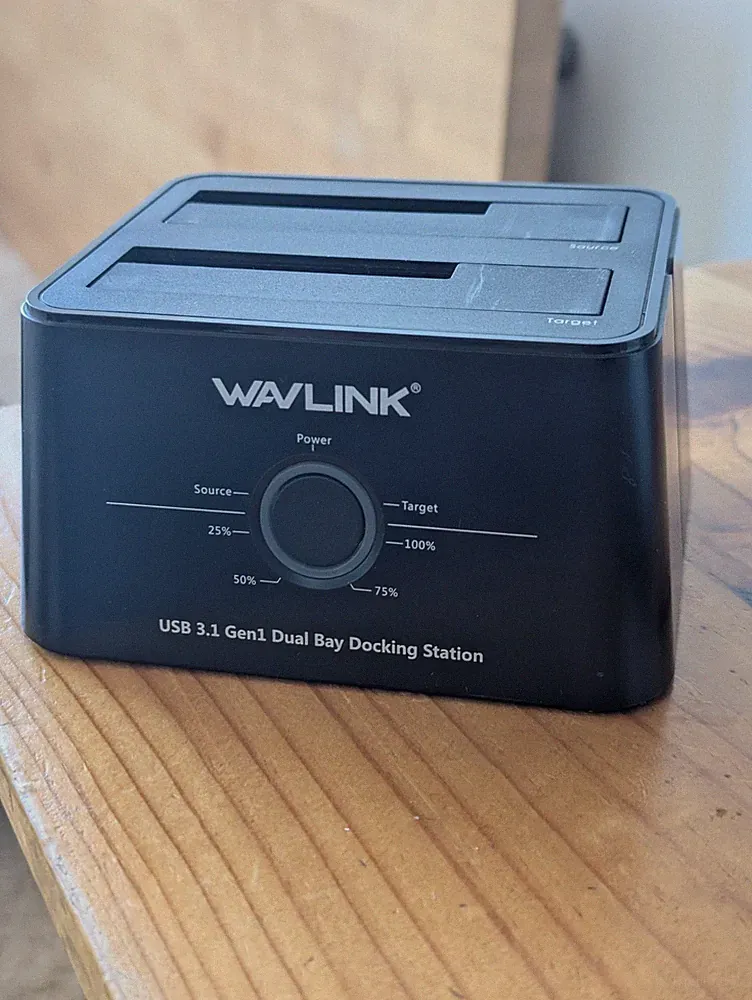 Wavlink USB 3.1 USB C SATA 2.5/3.5" Dual Bay Hard Drive Docking Station